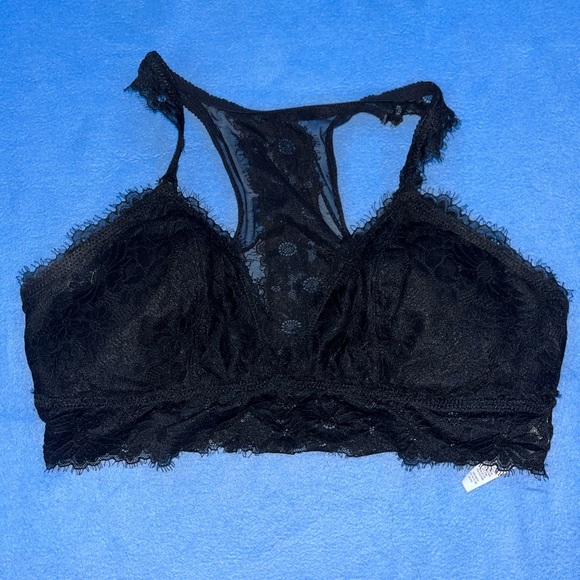 Black Aerie Lacey Bralette (Large) - Picture 1 of 4